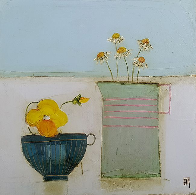 Eithne  Roberts - Pansy cup, daisy jug
